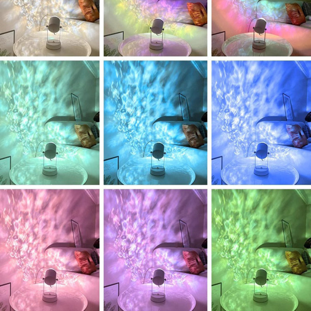 Cascade | Lámpara de Mesa RGB Dinámica Artística para Dormitorio y Sala de Estar