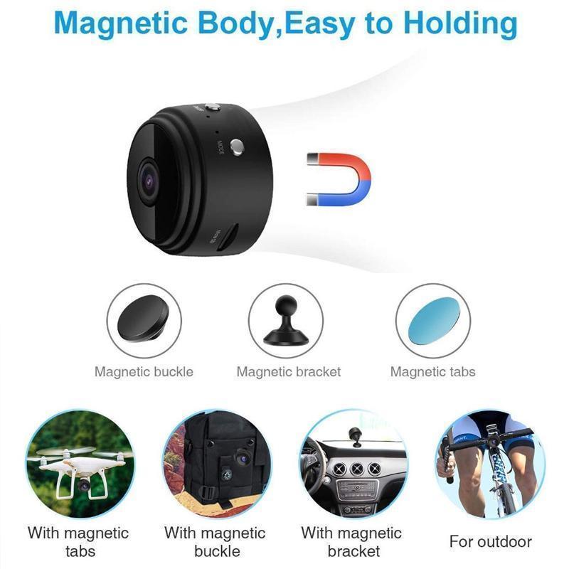 Cámara Mini WiFi Magnética 1080p - Cámara de Reversa para Autocaravanas