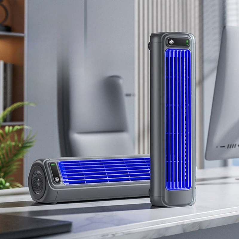Enfriador de aire portátil con flujo de aire ajustable