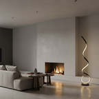 Spira | Lámpara de Pie LED Espiral Regulable Moderna para Sala de Estar