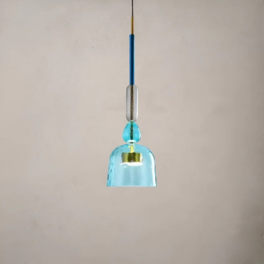 Vitrina | Lámpara colgante LED de vidrio colorido