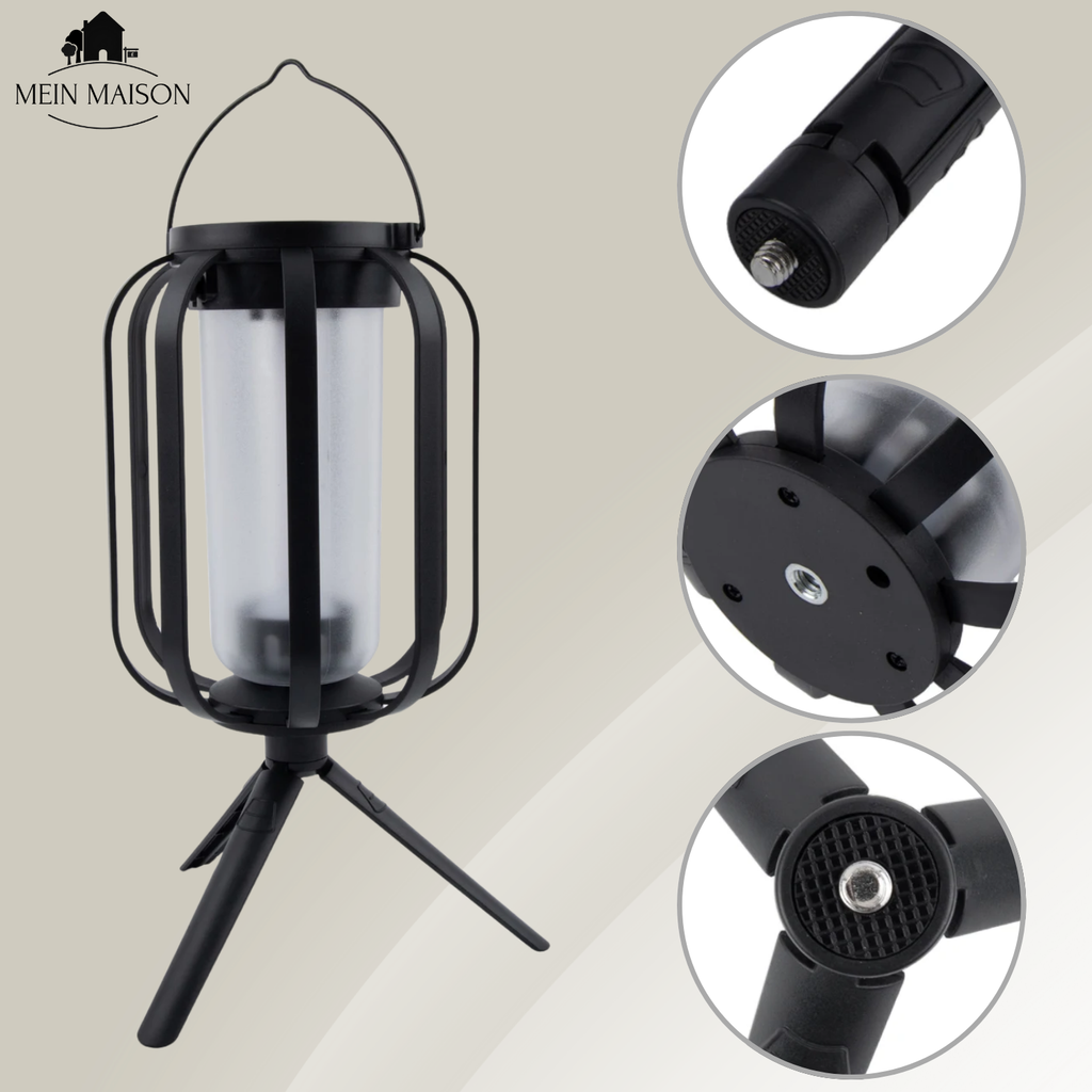BurstGlow – ¡Lámpara solar con ambiente de llamas auténticas!