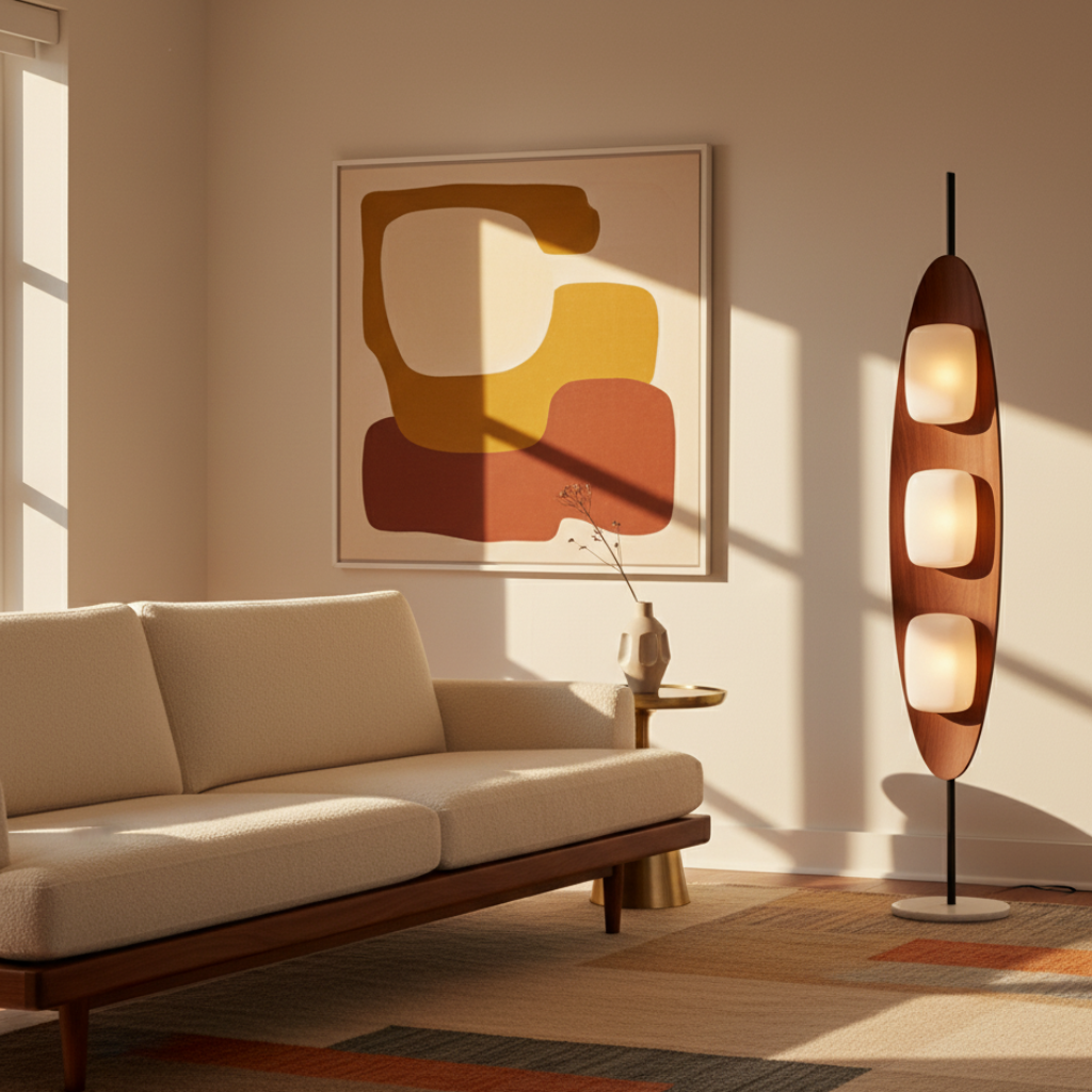 Totemé | Lámpara de Pie Moderna y Elegante con Iluminación LED Ajustable