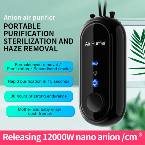 Collar Purificador de Aire Mini Personal | Purificador de Aire Portátil con Carga USB