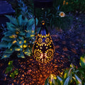 Lámpara solar de jardín en forma de flor | iluminación exterior elegante