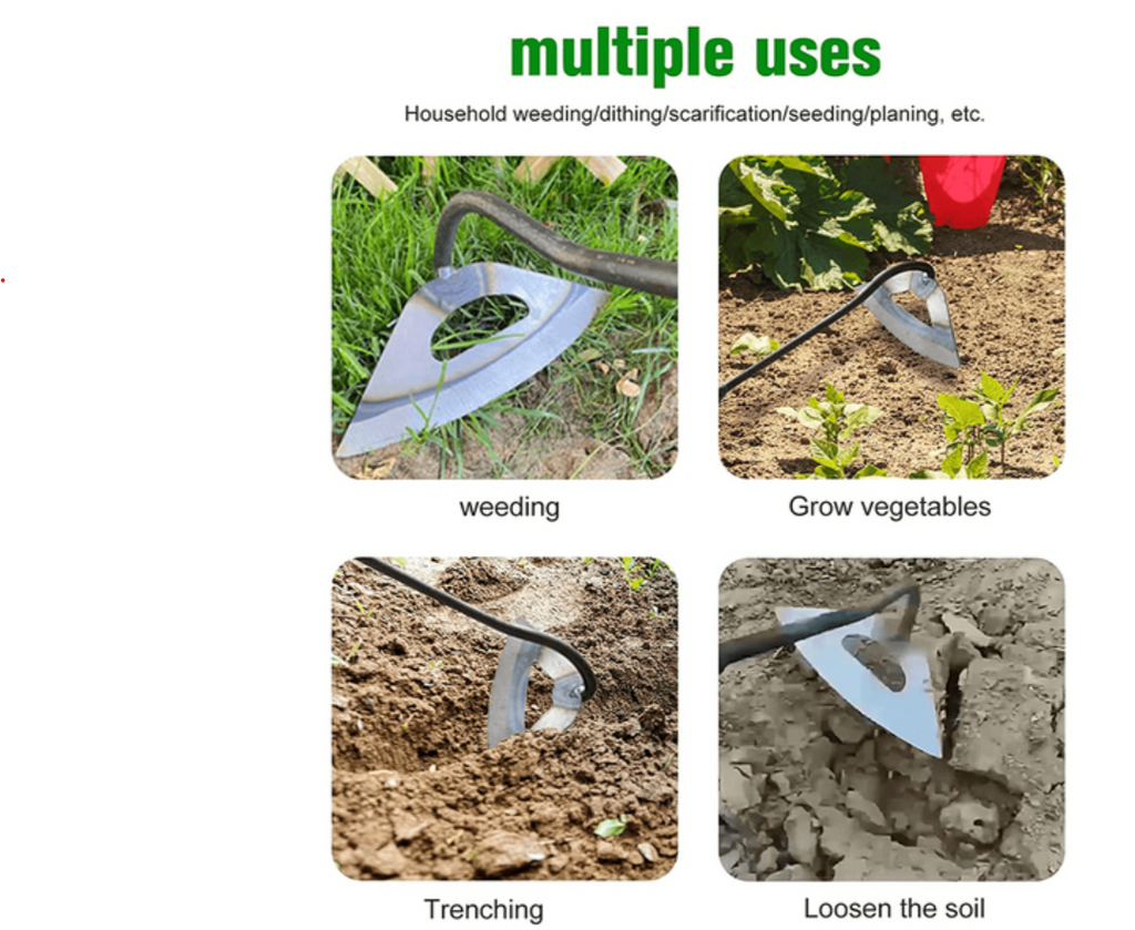 Azada Hueca de Acero Completo para Jardinería