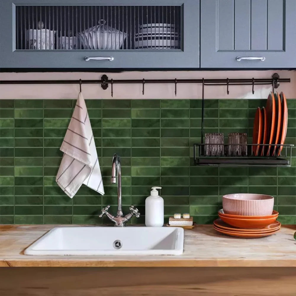 Azulejos adhesivos efecto 3D para cocina y baño