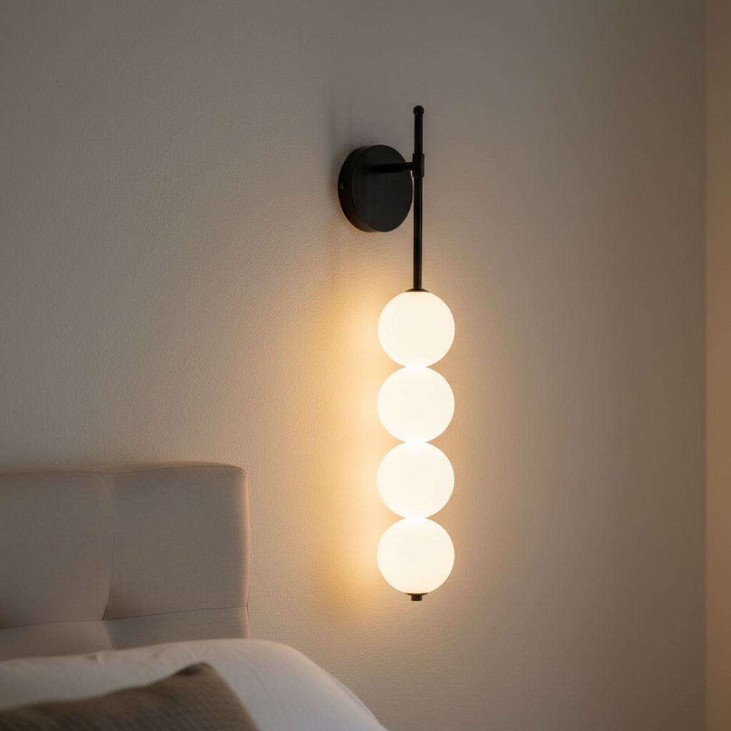 Aplique de Pared Minimalista Elegante - Iluminación LED Cálida para Interiores Modernos