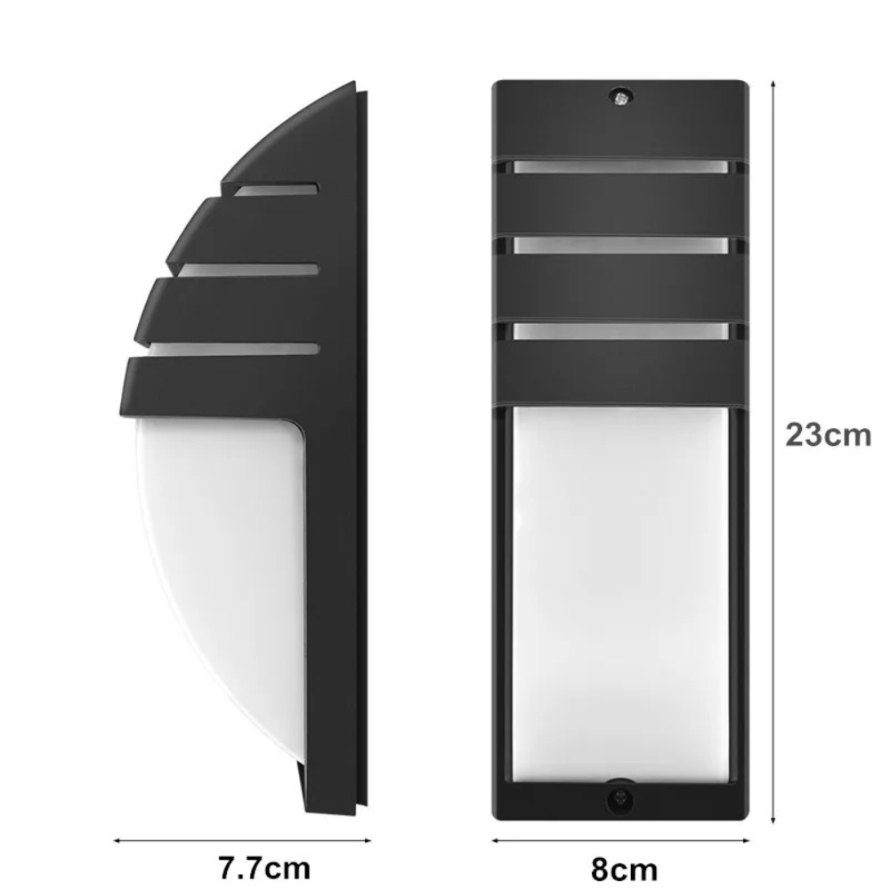 Aplique de Pared de Aluminio Moderno para Exterior