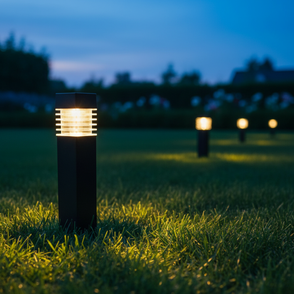 Luces de Sendero Solares Modernas | Diseño Ecológico LED Resistente a la Intemperie para Jardín o Patio