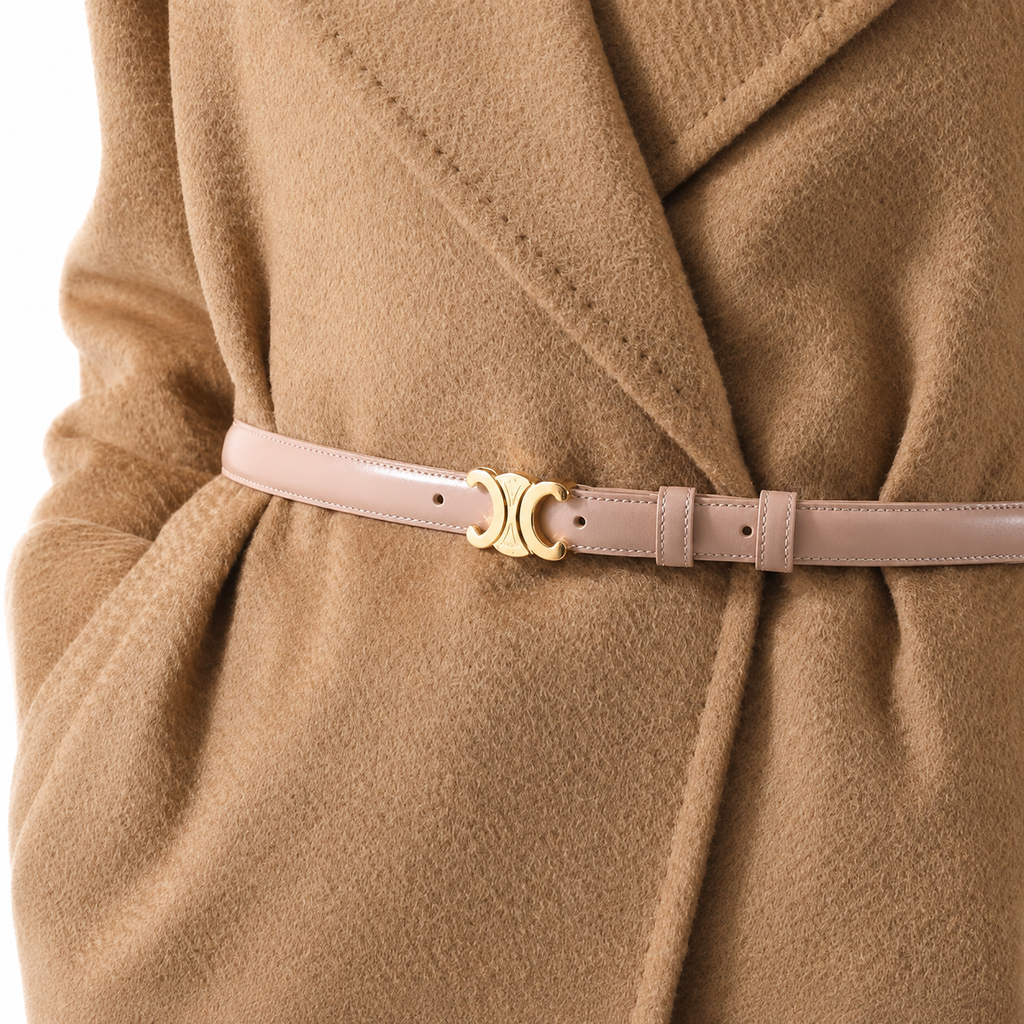 Cinturón Cuve | Diseño Luxe con Acento Dorado | Ajustable