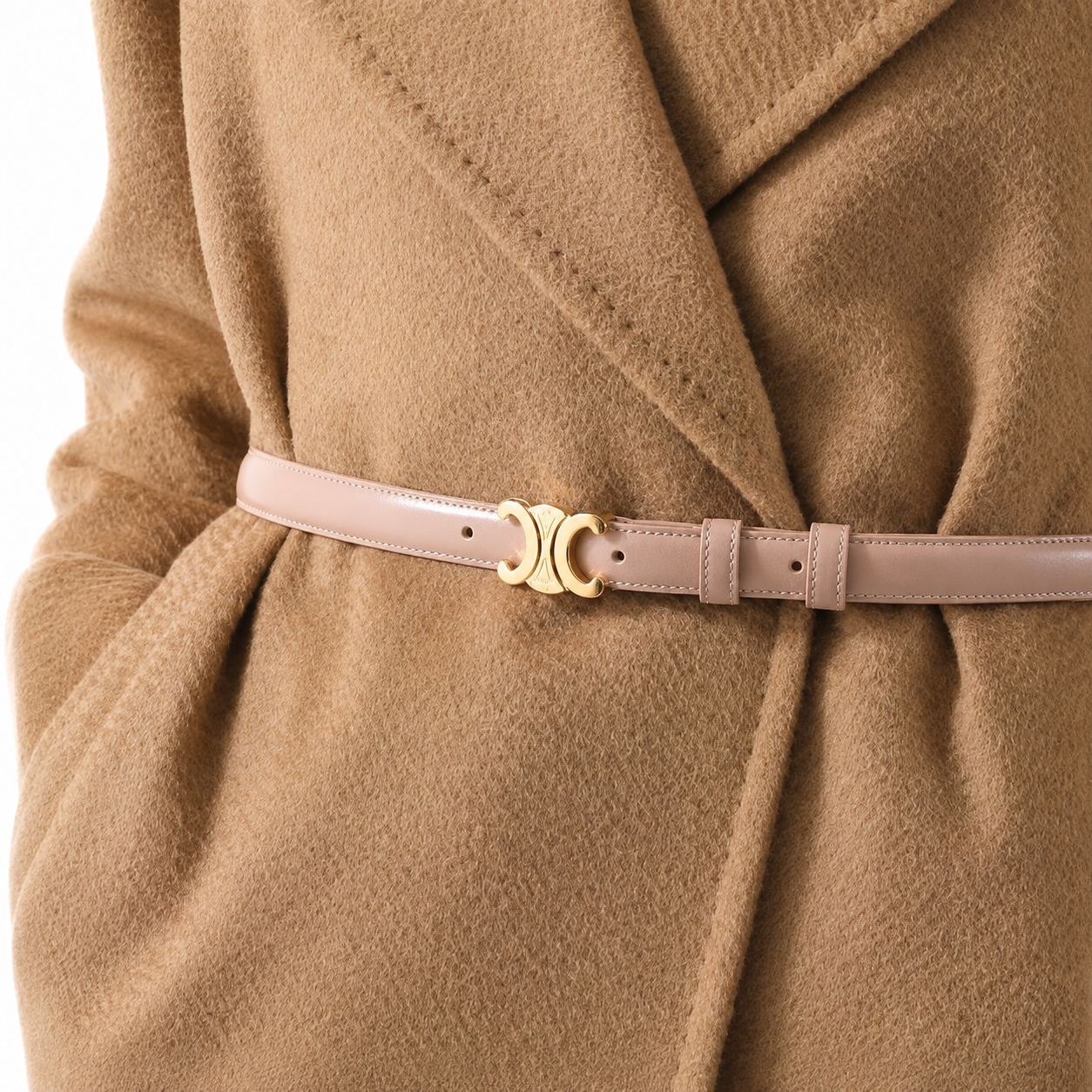 Cinturón Cuve | Diseño Luxe con Acento Dorado | Ajustable