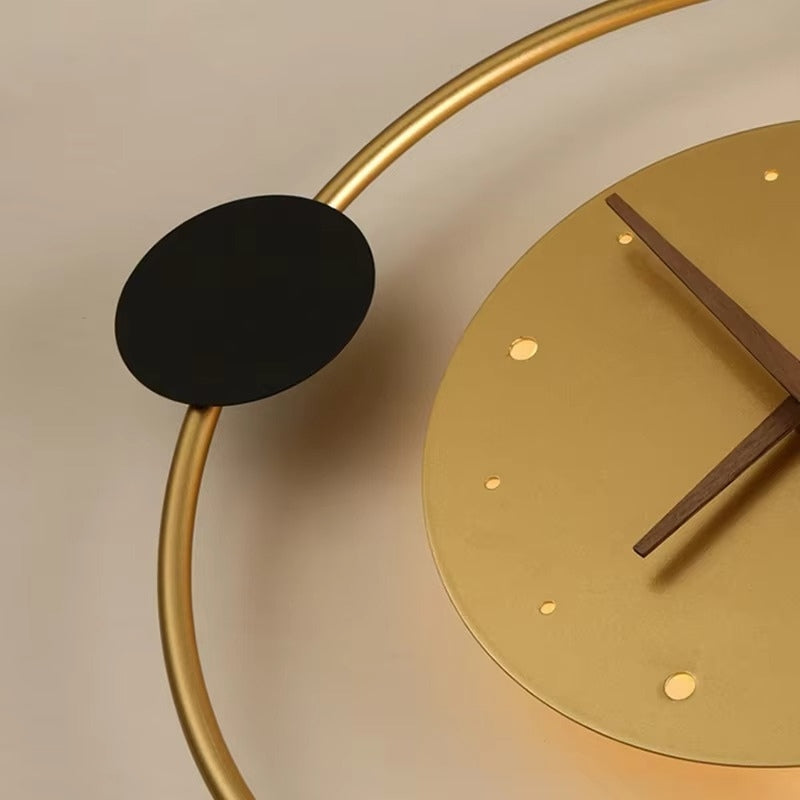 TimeLume – Lámpara de Pared LED con Reloj Integrado para Uso Interior