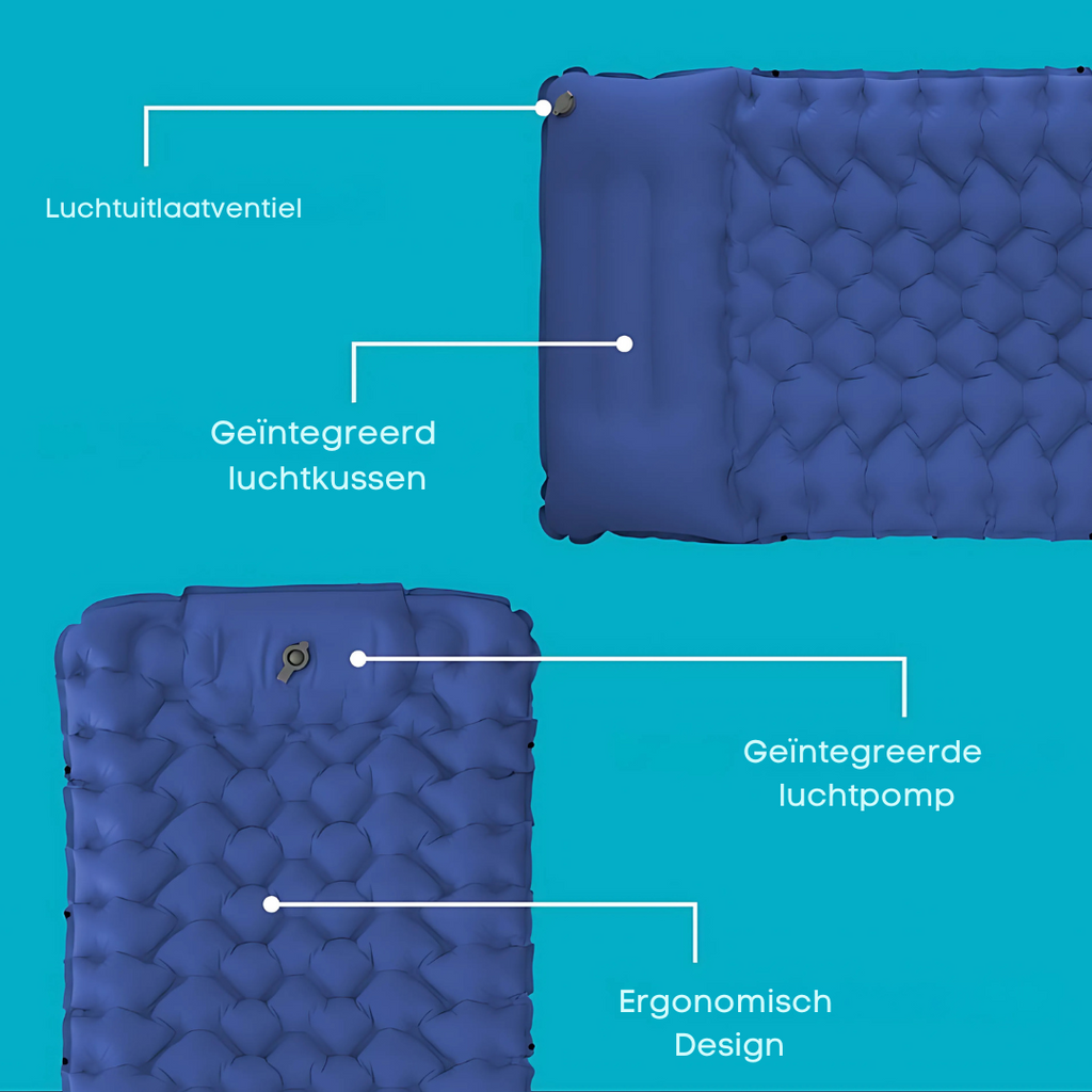 ErgoMat - Colchoneta de dormir ultraligera y compacta – perfecta para llevar.
