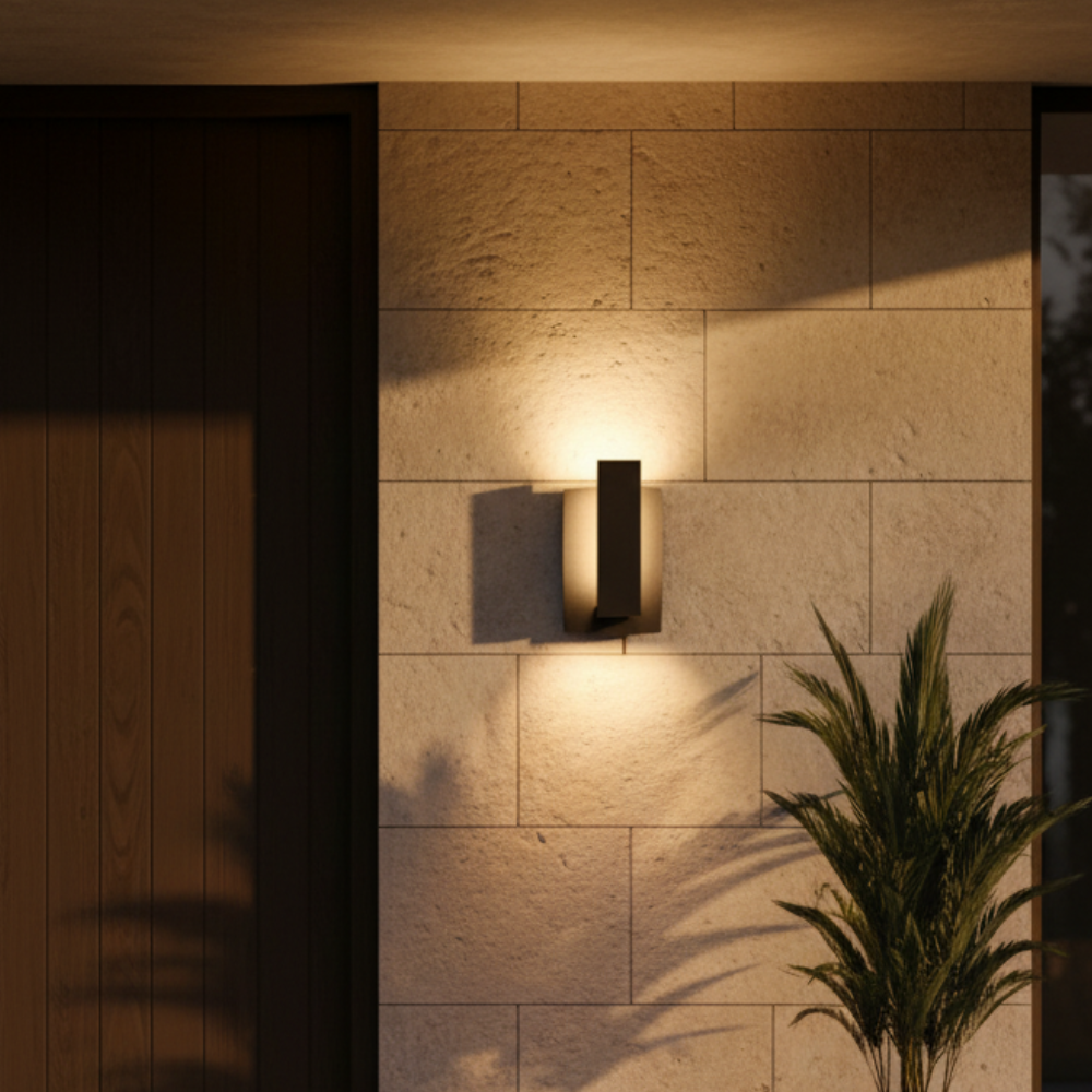 Architex | Aplique de pared exterior moderno y minimalista para iluminación exterior