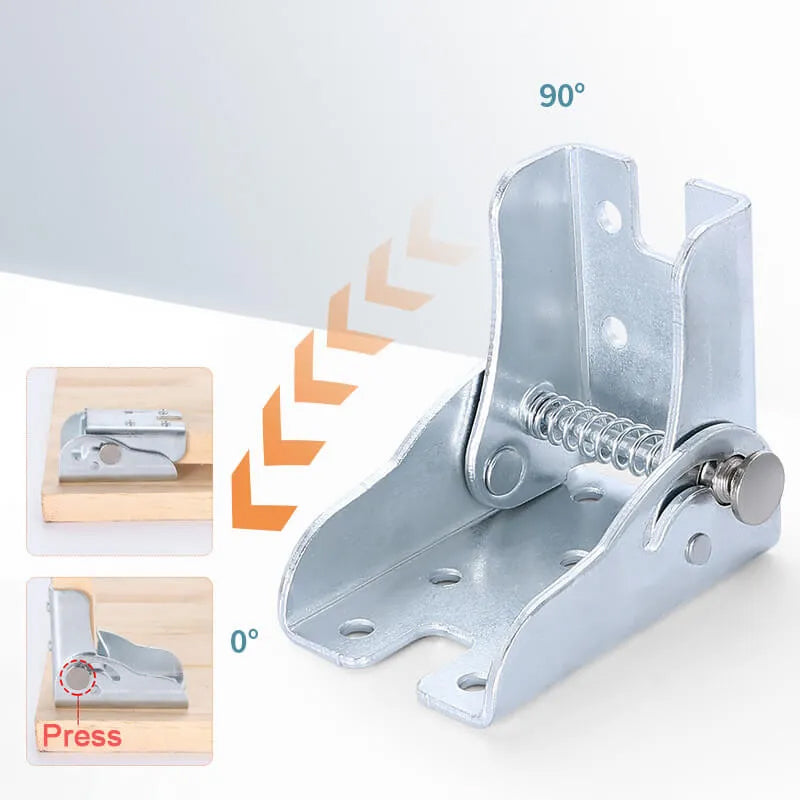 Bisagra plegable autoadhesiva de 90°