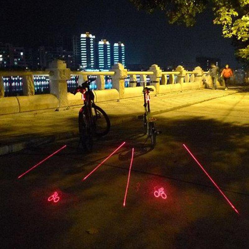 Lisslune | Luz Trasera de Proyección Láser para Bicicleta