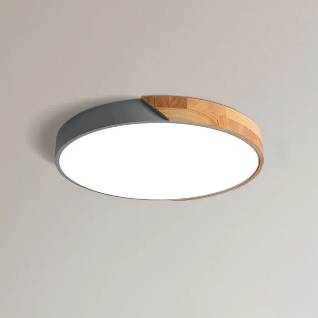 Avela | Lámpara de techo LED redonda de madera