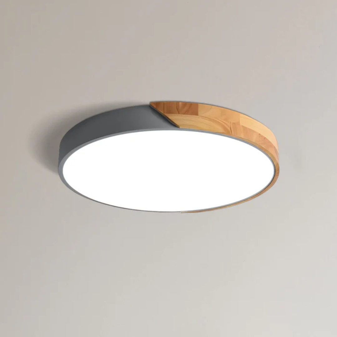 Avela | Lámpara de techo LED redonda de madera