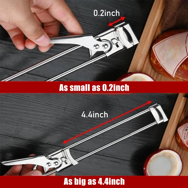 Abrelatas portátil ajustable de acero inoxidable | Brehn