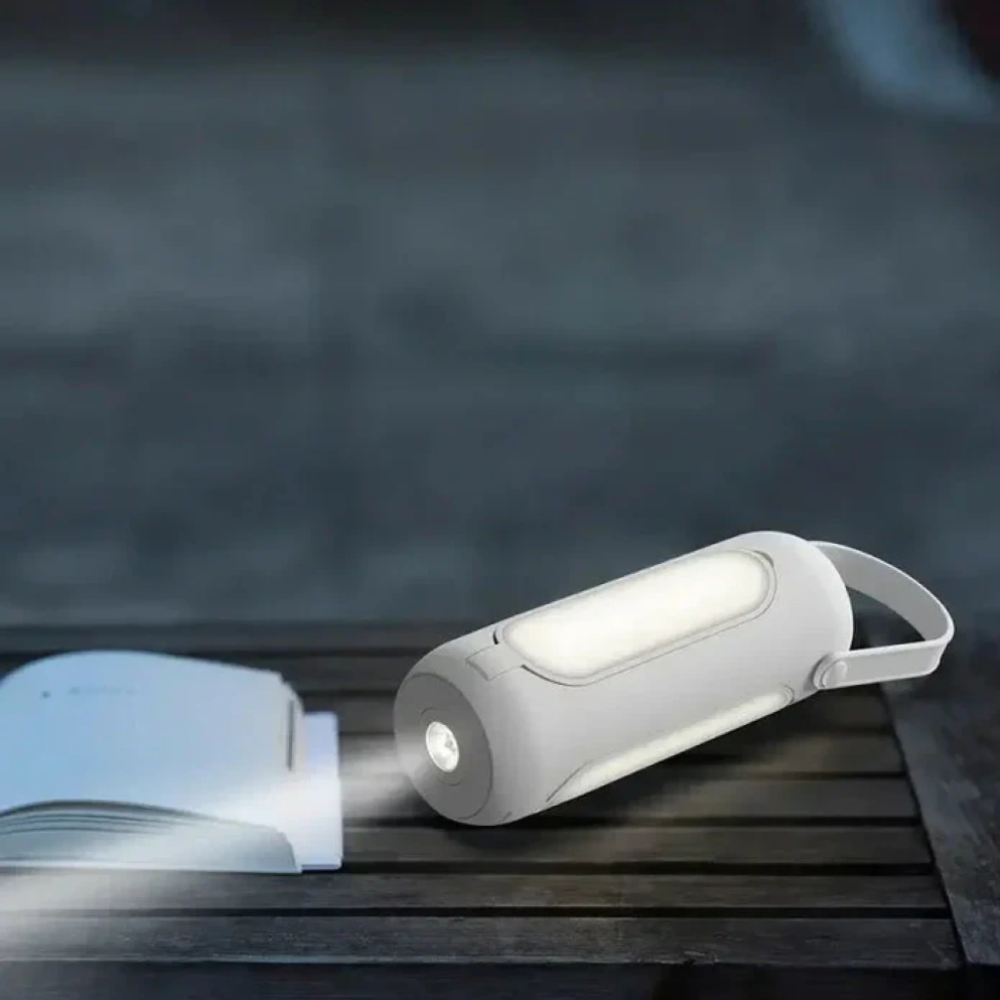 Lámpara Portátil Recargable para Exteriores - Iluminación Cálida de Múltiples Modos