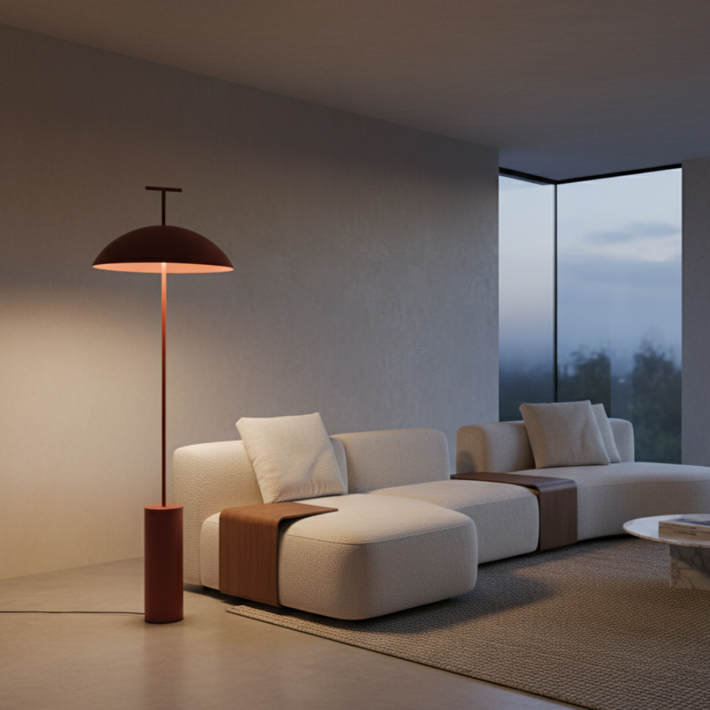 Eloria Beam - Lámpara de Pie Moderna para Salón con Elegante Diseño Escandinavo
