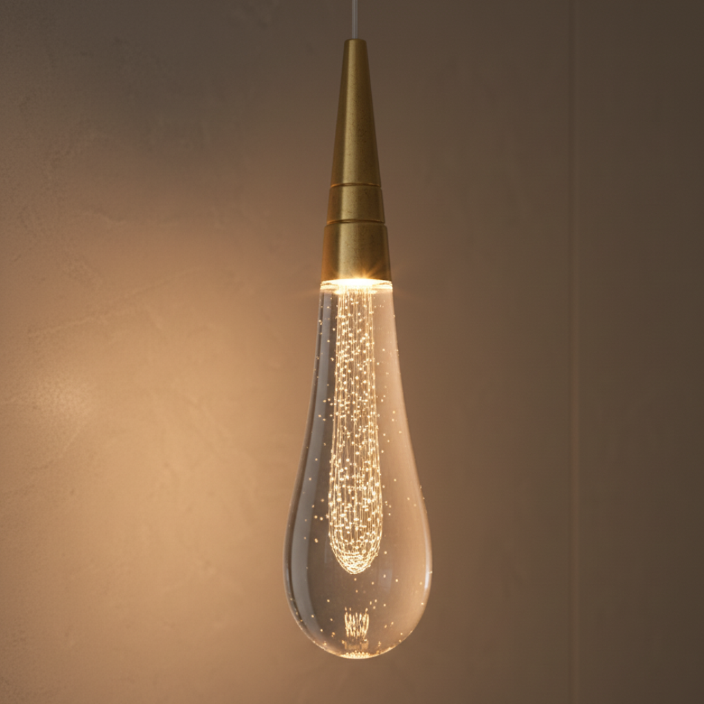 Aplique de Pared de Cristal Elegante con LED Blanco Cálido para Interiores Modernos