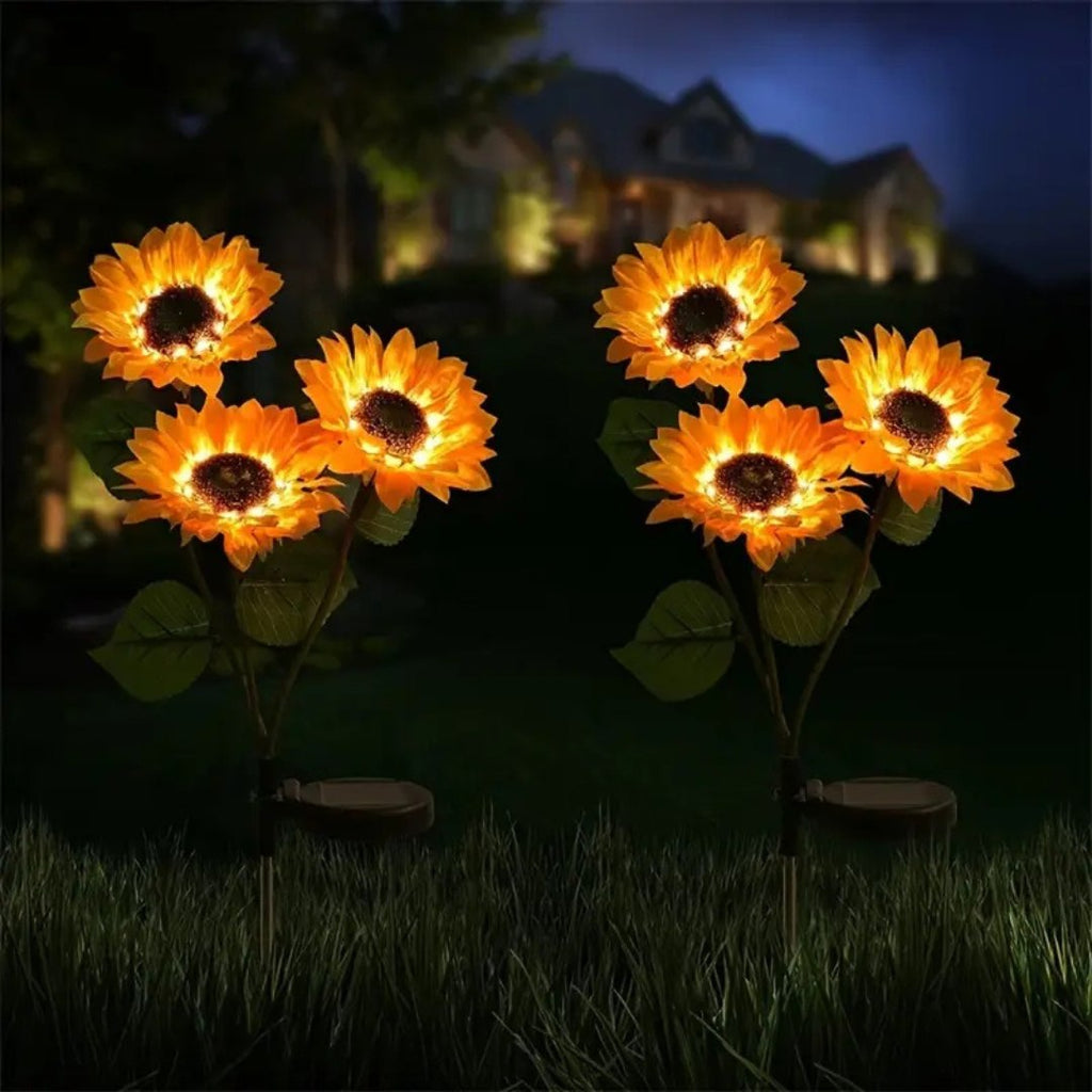 GlowPetal – Luz Solar LED de Girasol para Jardín