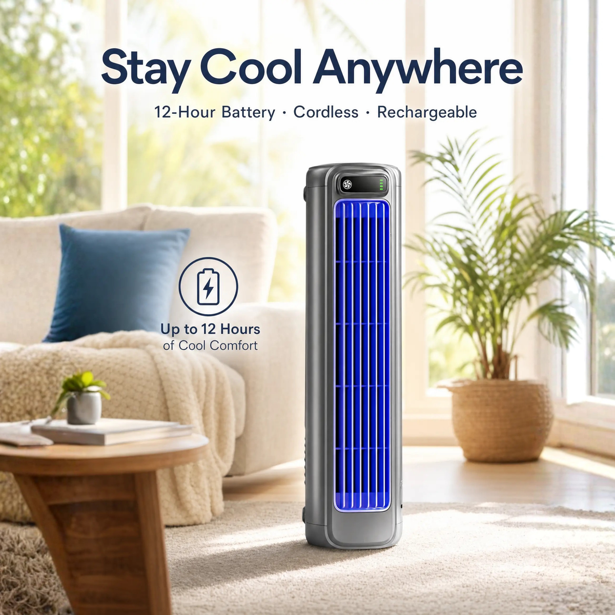 AirWave – Aire Acondicionado Portátil con 12 Horas de Vida Fría