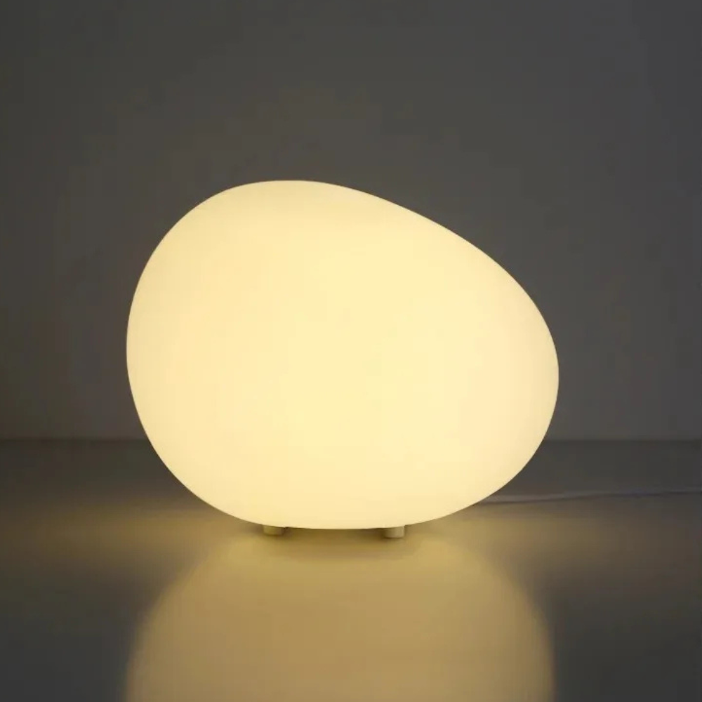 PebbleGlow | Lámpara de Mesa LED Moderna Pebble para Sala de Estar y Dormitorio