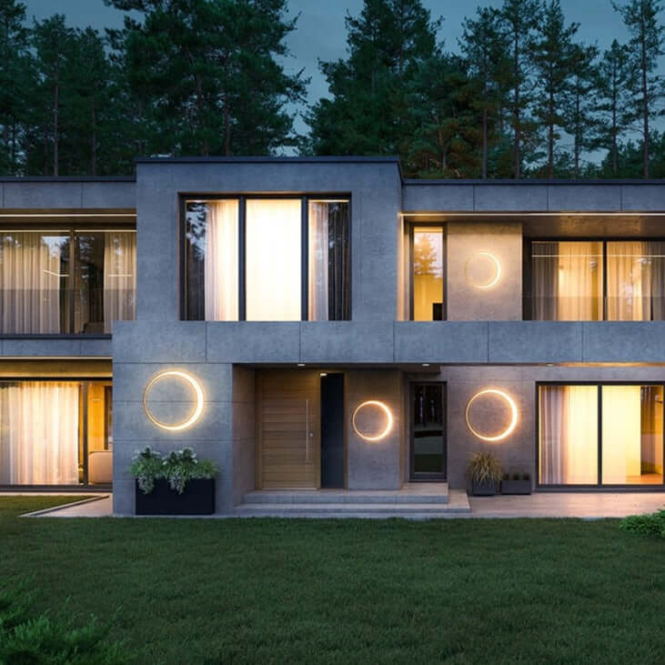 Luz de Pared LED Exterior, Impermeable IP65, 30-80cm