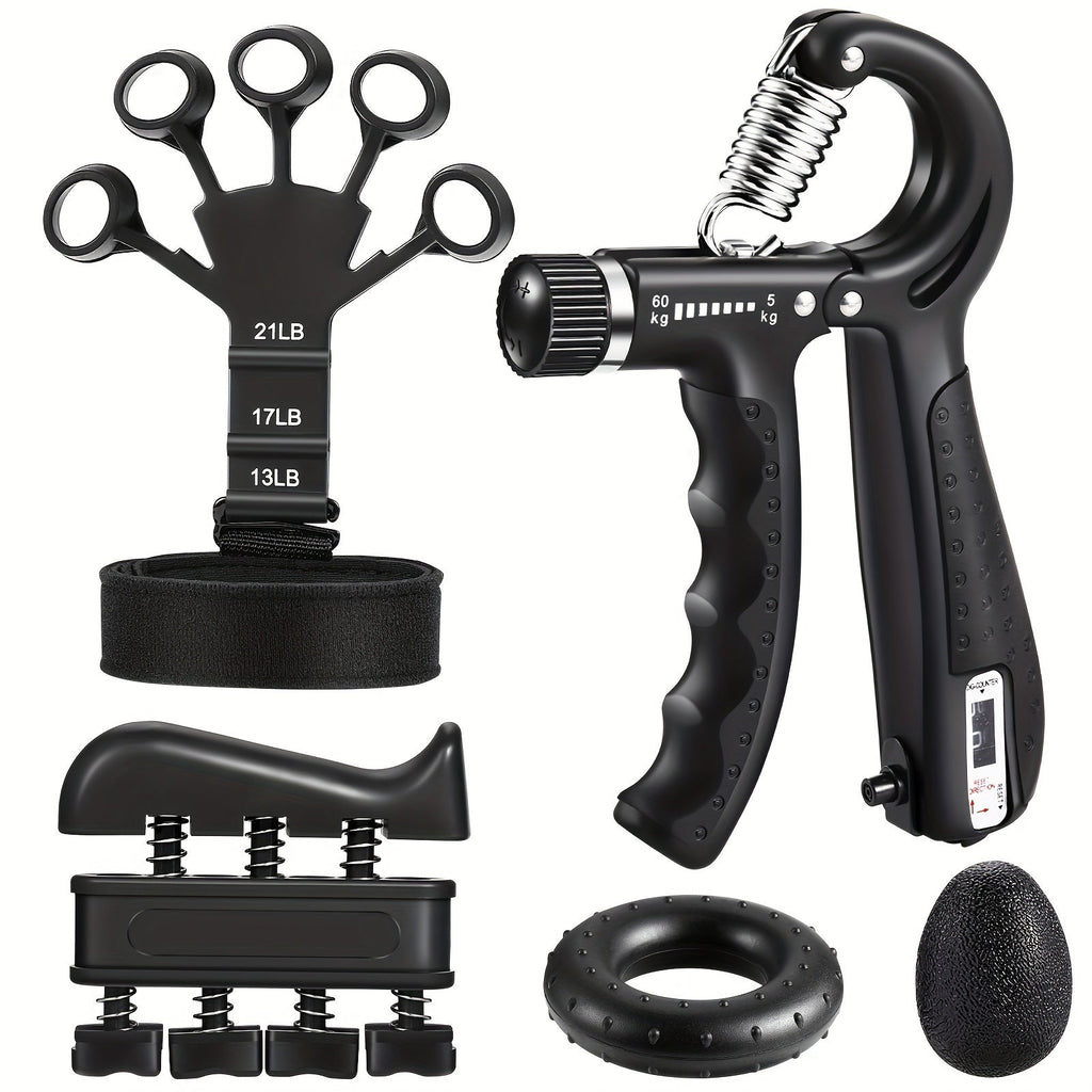 GRIPMAX – Set Completo de Entrenamiento de Fuerza de Mano para Potencia de Agarre y Antebrazo
