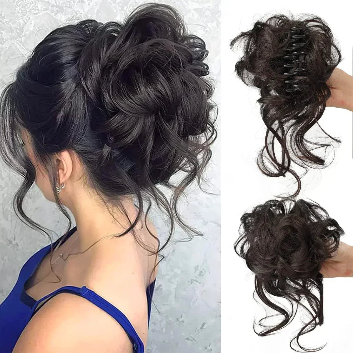 CurlyBun: Clip para Recogido de Cabello Rizado al Instante
