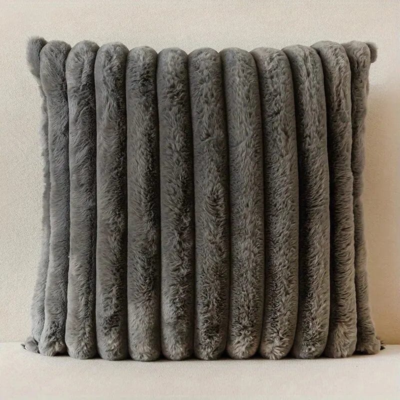 Funda de almohada a rayas de algodón suave