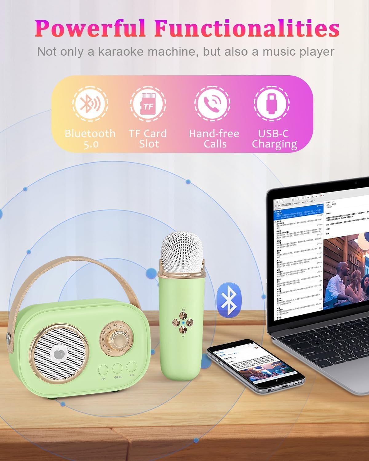 Set de Karaoke Portátil para Niños VivaMic