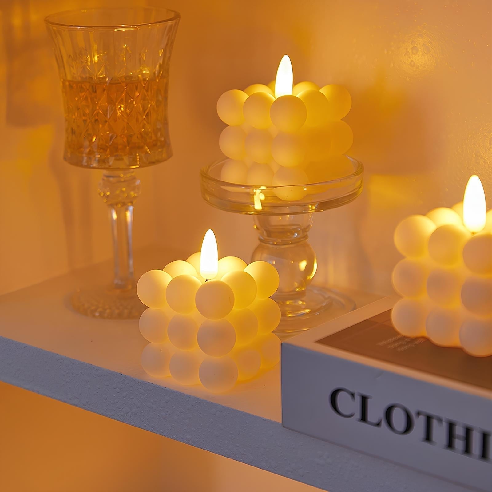 Velas LED LumiFlame | Efecto de cera parpadeante | Seguras y ahorradoras de energía | Diferentes tamaños y diseños