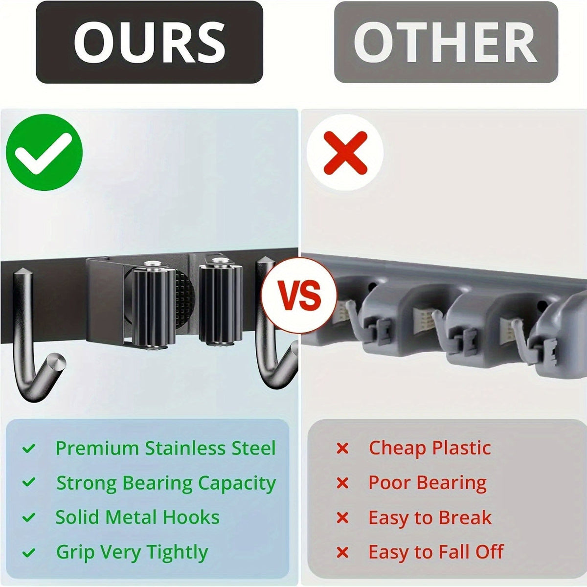 UTILITYPRO - Estante Organizador de Pared Resistente a la Oxidación que Ahorra Espacio para Garaje y Uso Exterior