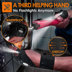 Guantes LED cómodos con luces a prueba de agua