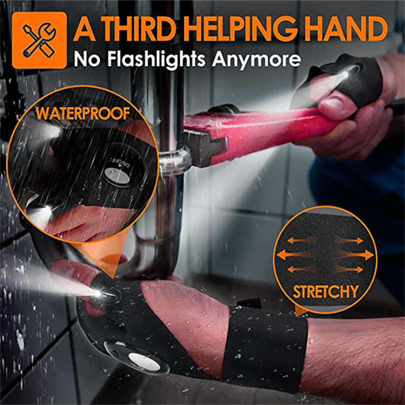 Guantes LED cómodos con luces a prueba de agua | Brehn