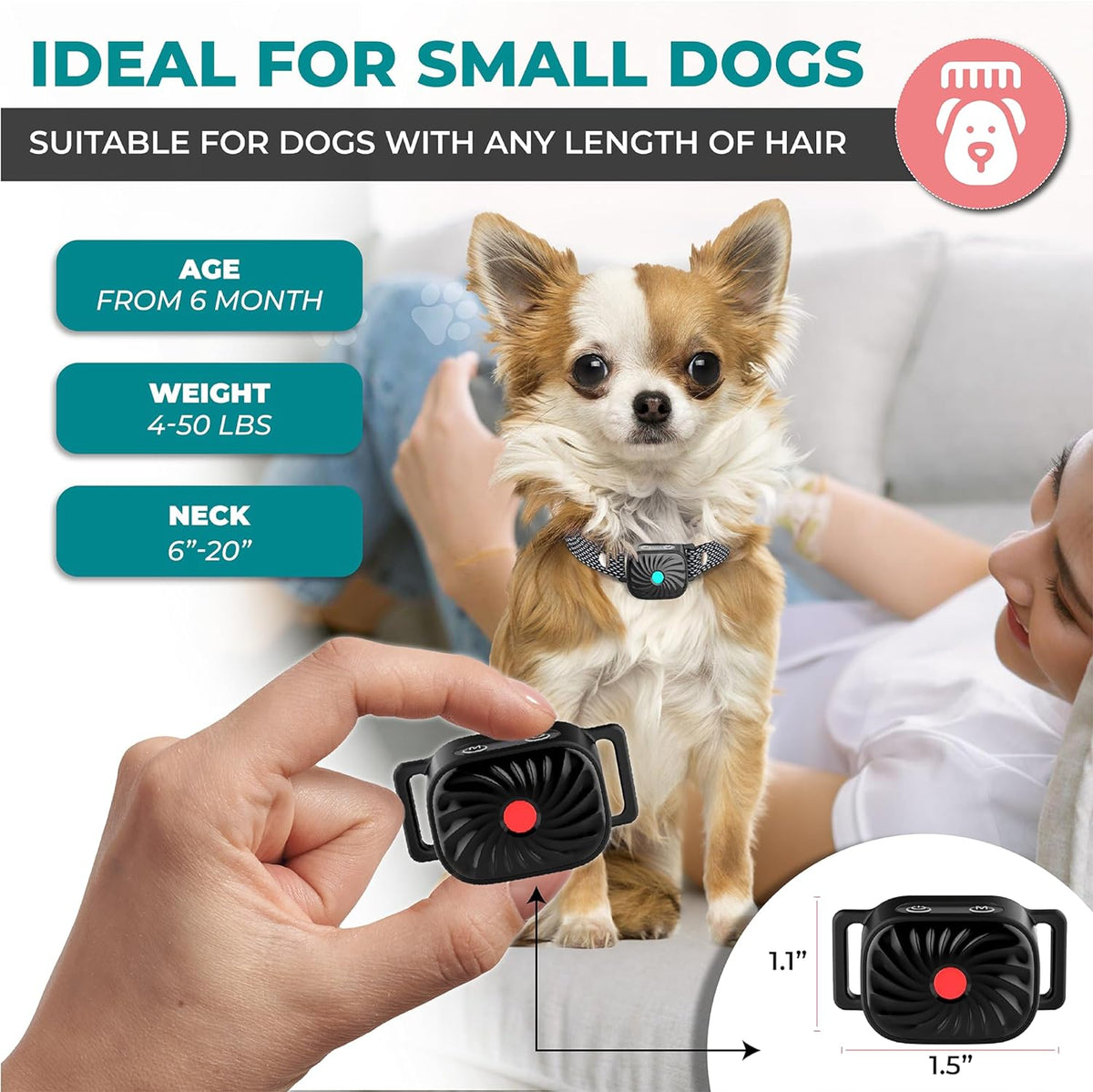 Collar Antibark para Perros Pequeños