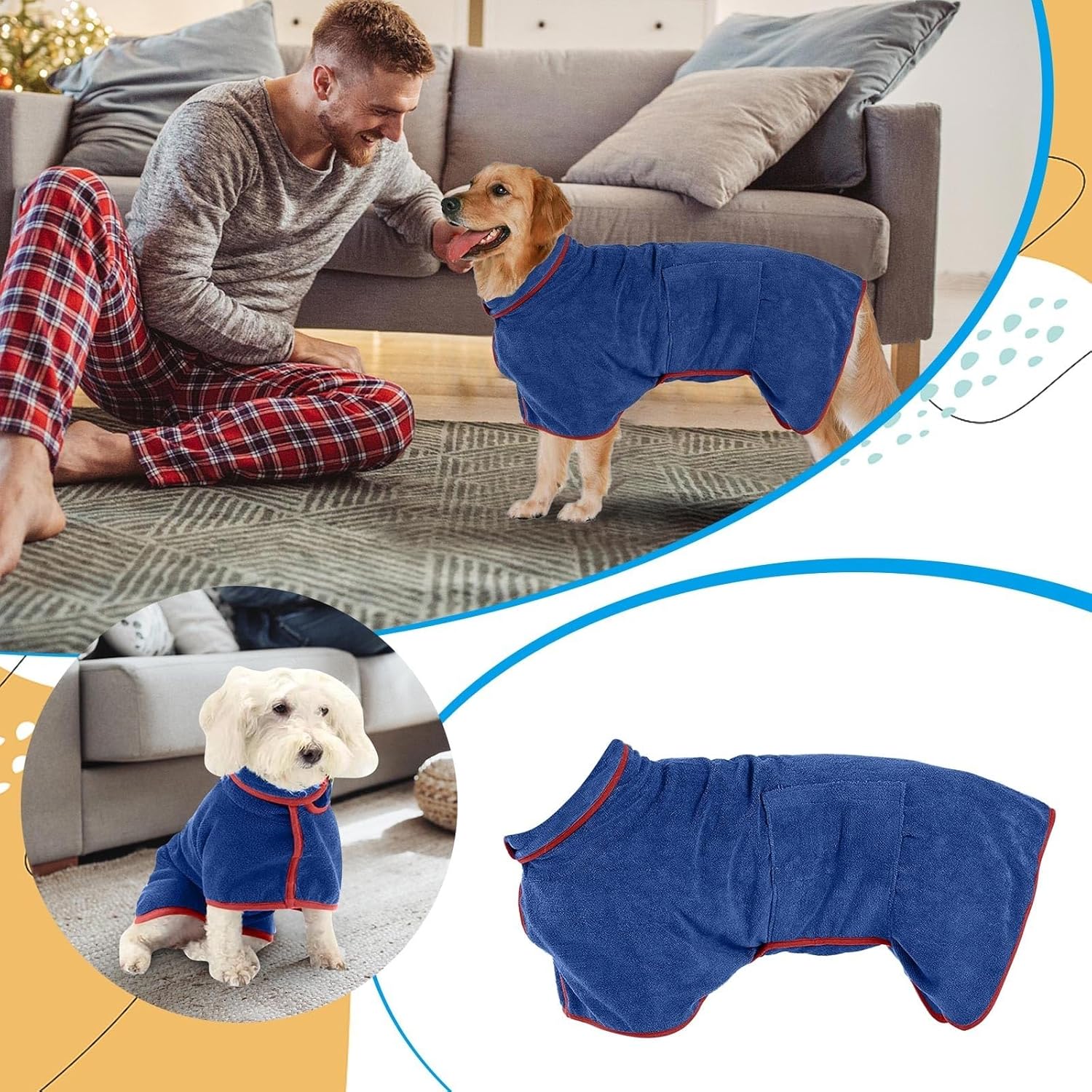 Bañador absorbente para perro