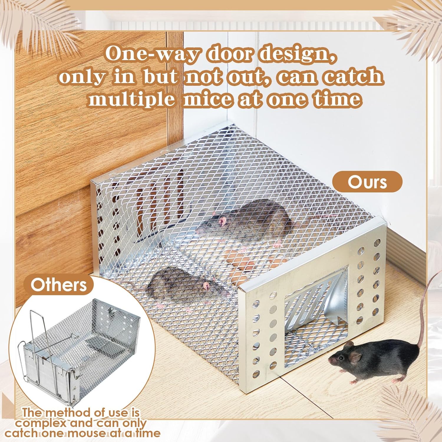 SafeCatch™ – Trampa viva amigable con los animales para control seguro y humano de roedores en interiores y exteriores