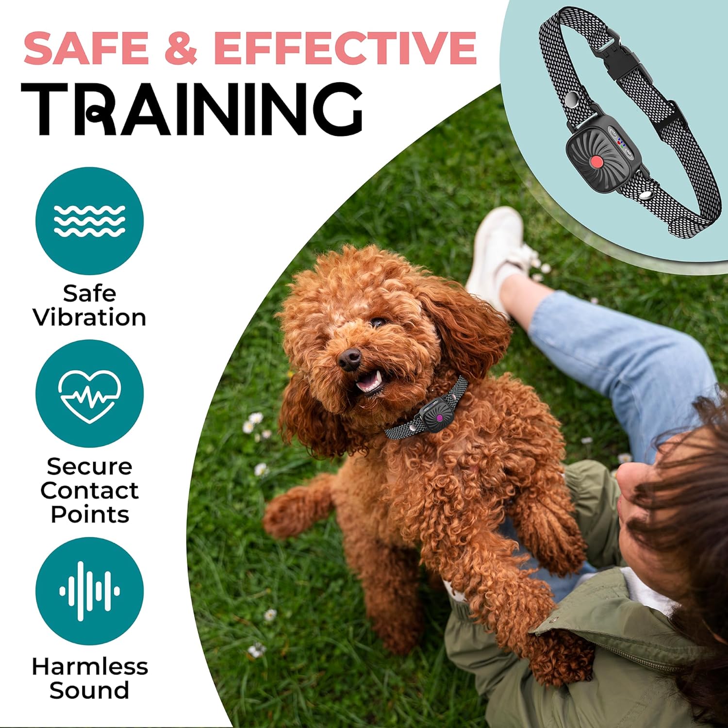 CANINECARE - Collares Antibark BarkEase | Para Perros Pequeños