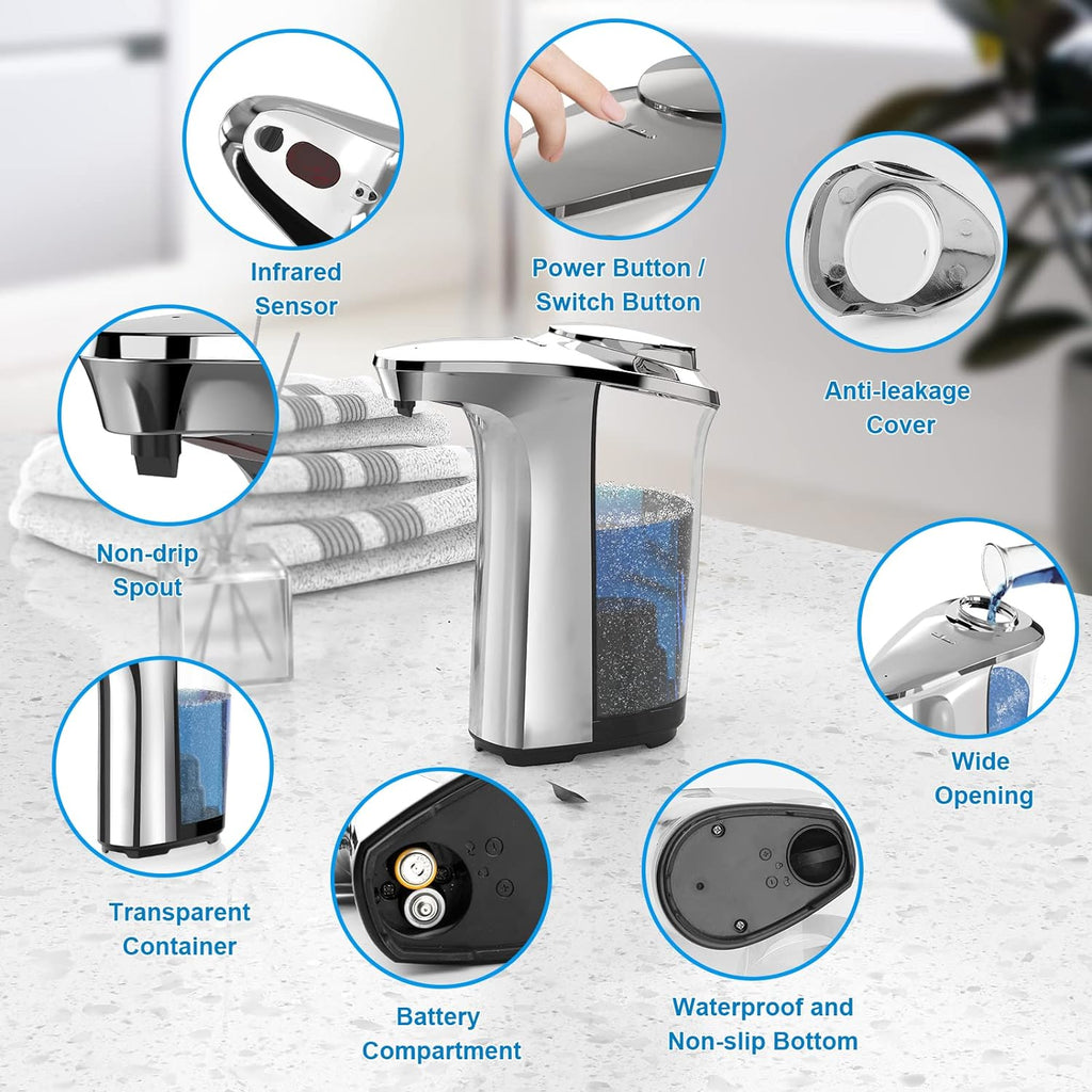 Dispensador Automático de Jabón para Platos Sin Contacto para Cocina y Baño