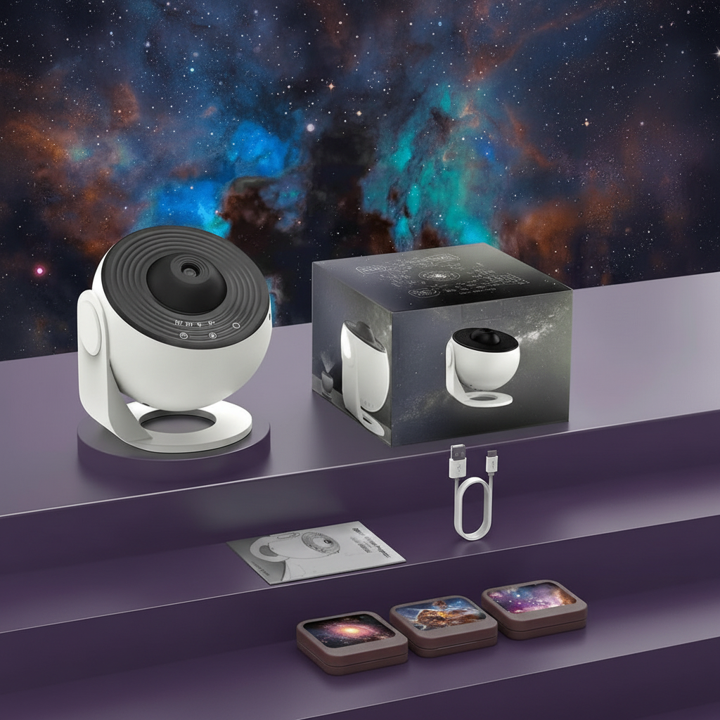 GALAXYSKY – Projecteur HD de ciel étoilé avec 13 disques de galaxie