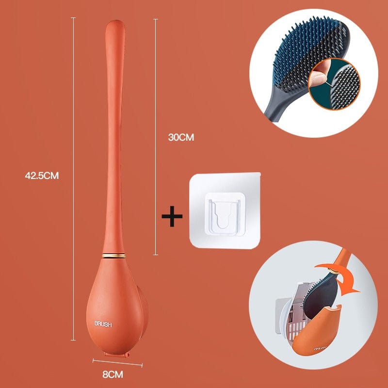 Cepillo de inodoro de silicona flexible moderno