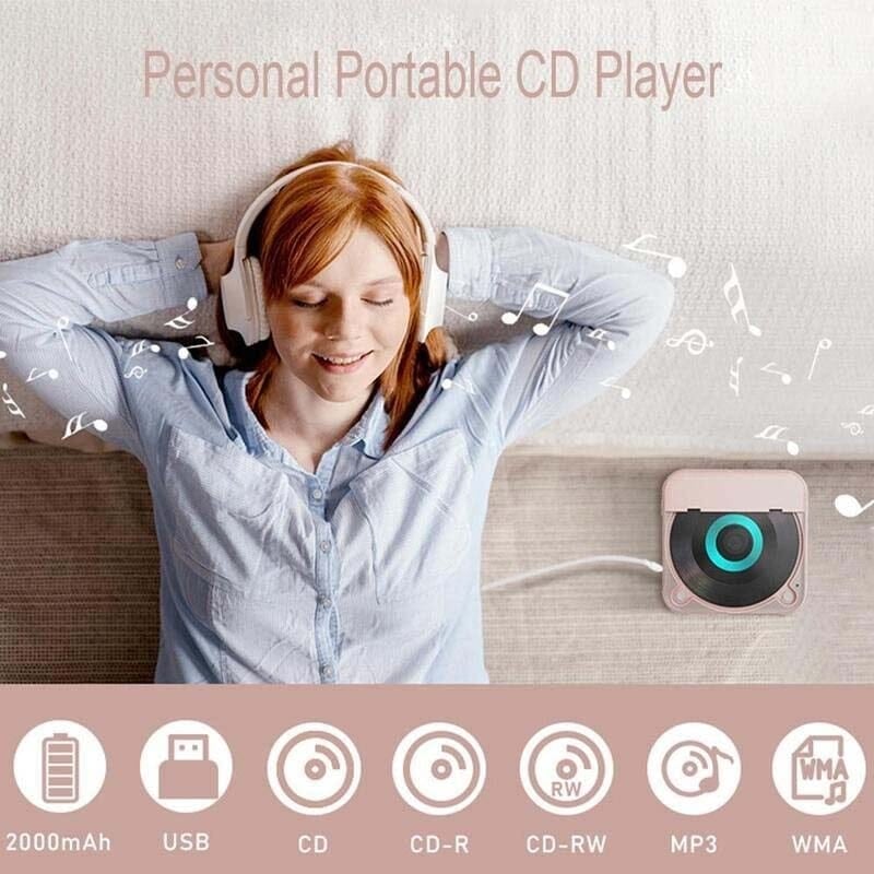 Noxord | Reproductor de CD portátil compatible con Bluetooth