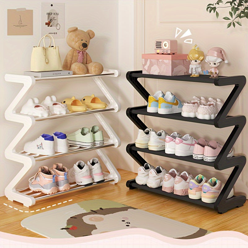 ZigZag ShoeRack - Organizador de Zapatos Elegante y Ahorra Espacio