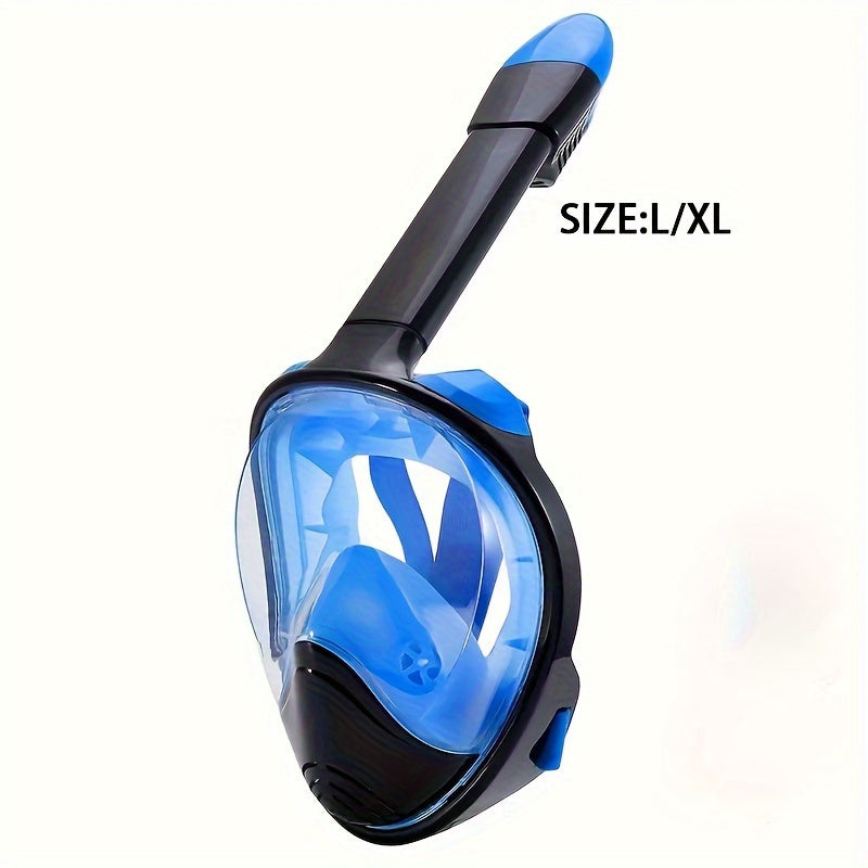 Máscara de Snorkel de Cara Completa – Visión Panorámica de 180° y Montaje para Cámara para una Experiencia Subacuática Perfecta