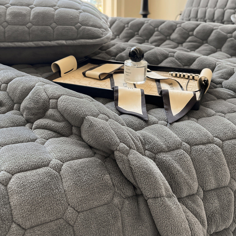 ComfiSquare - Colcha Suave de Estilo Moderno con Textura Cuadrada